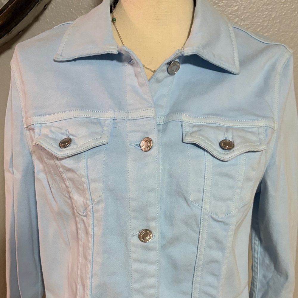 MICHAEL KORS Light Blue Denim Jacket - Picture 2 of 8